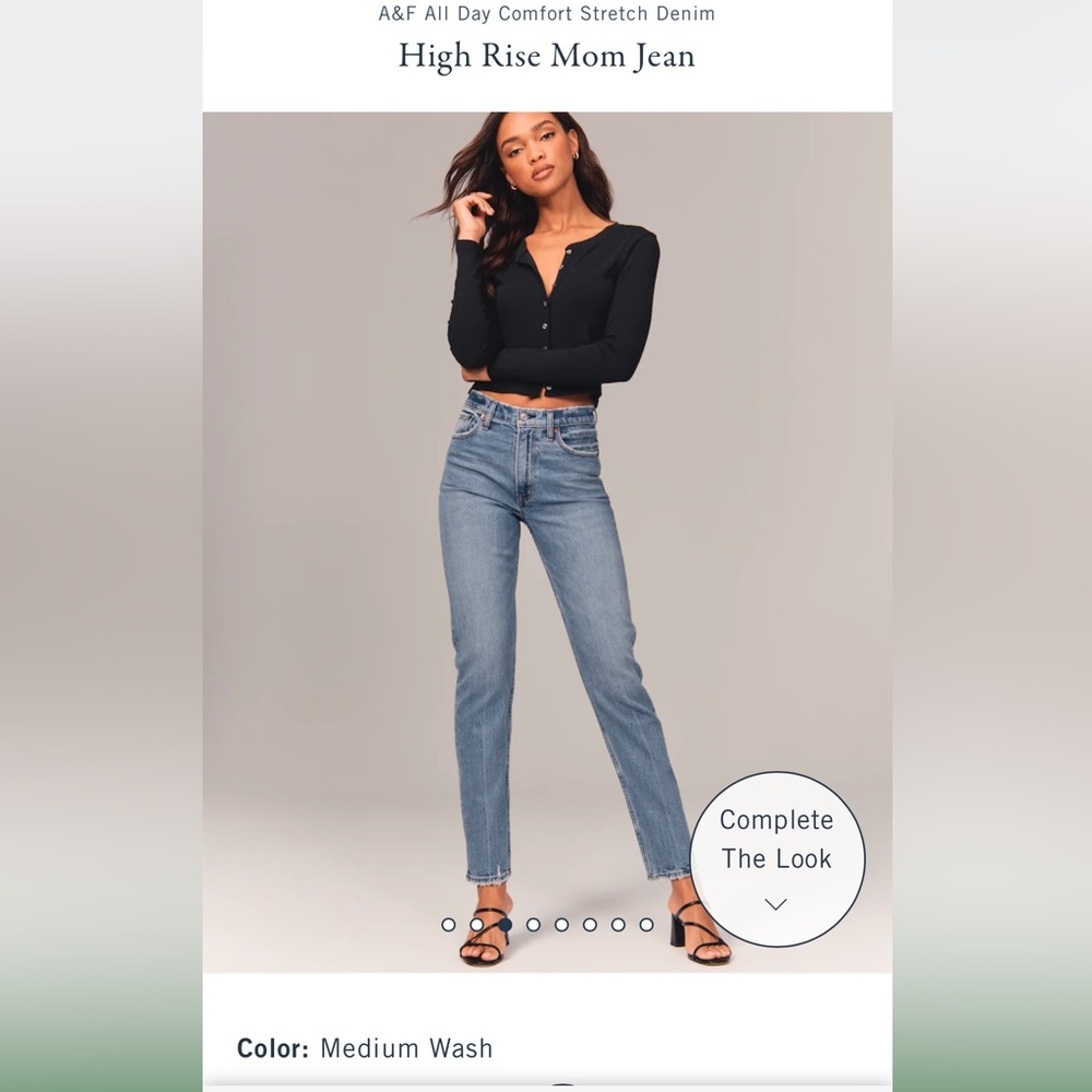 Abercrombie and fitch mom jeans size 24s